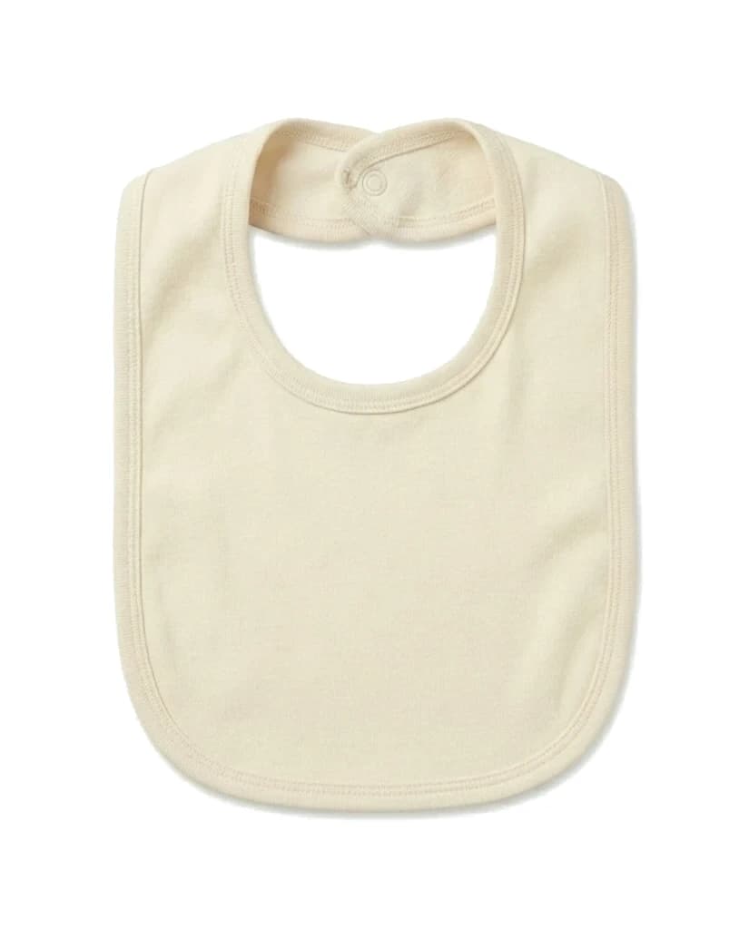 Broderie et impression : bavoir à personnaliser, silhouette écru