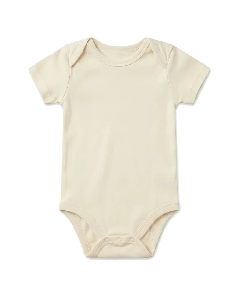 Body bébé à personnaliser, silhouette écru