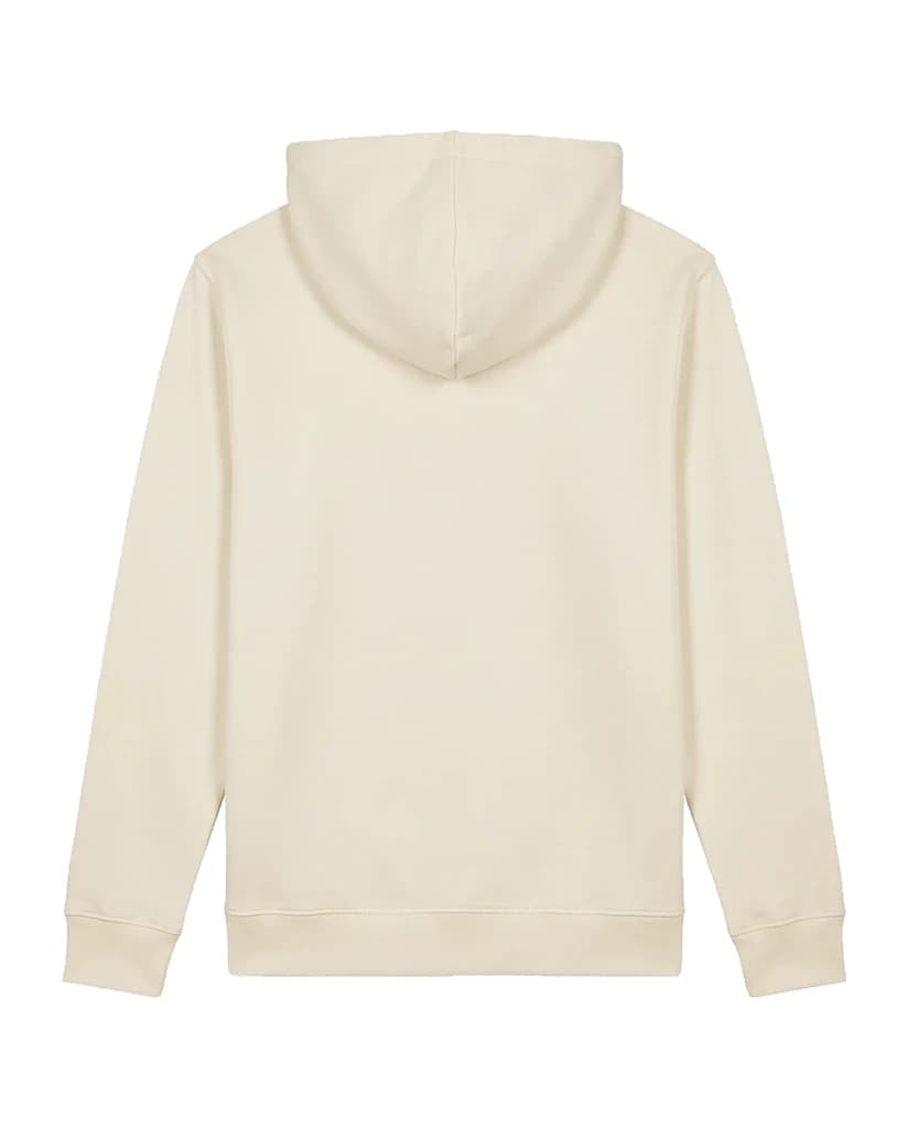 Hoodie, dos, silhouette écru
