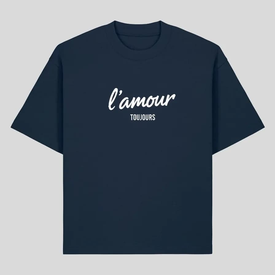 T-shirt personnalisé marine imprimé « l'amour toujours »